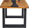 vidaXL - Salontafel - 100x50x40 - cm - massief - teakhout - en - polyresin