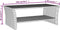 vidaXL - Salontafel - 100x50x40 - cm - poly - rattan - grijs