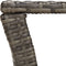 vidaXL - Salontafel - 100x50x40 - cm - poly - rattan - grijs