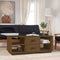 vidaXL - Salontafel - 100x50x41 - cm - massief - grenenhout - honingbruin