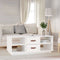 vidaXL - Salontafel - 100x50x41 - cm - massief - grenenhout - wit