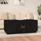 vidaXL - Salontafel - 100x50x41 - cm - massief - grenenhout - zwart