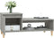 vidaXL - Salontafel - 100x50x45 - cm - bewerkt - hout - betongrijs