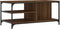vidaXL - Salontafel - 100x50x45 - cm - bewerkt - hout - bruineiken