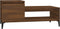vidaXL - Salontafel - 100x50x45 - cm - bewerkt - hout - bruineiken