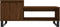 vidaXL - Salontafel - 100x50x45 - cm - bewerkt - hout - bruineiken
