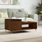 vidaXL - Salontafel - 100x50x45 - cm - bewerkt - hout - bruineiken