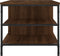 vidaXL - Salontafel - 100x50x45 - cm - bewerkt - hout - bruineiken