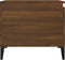 vidaXL - Salontafel - 100x50x45 - cm - bewerkt - hout - bruineiken