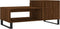 vidaXL - Salontafel - 100x50x45 - cm - bewerkt - hout - bruineiken