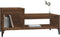vidaXL - Salontafel - 100x50x45 - cm - bewerkt - hout - bruineiken
