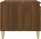 vidaXL - Salontafel - 100x50x45 - cm - bewerkt - hout - bruineiken