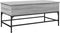 vidaXL - Salontafel - 100x50x45 - cm - bewerkt - hout - en - metaal - grijs - sonoma