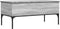 vidaXL - Salontafel - 100x50x45 - cm - bewerkt - hout - en - metaal - grijs - sonoma