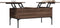 vidaXL - Salontafel - 100x50x45 - cm - bewerkt - hout - en - metaal - bruin - eikenkleur