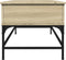 vidaXL - Salontafel - 100x50x45 - cm - bewerkt - hout - en - metaal - sonoma - eiken