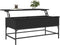 vidaXL - Salontafel - 100x50x45 - cm - bewerkt - hout - en - metaal - zwart