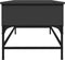 vidaXL - Salontafel - 100x50x45 - cm - bewerkt - hout - en - metaal - zwart