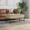 vidaXL - Salontafel - 100x50x45 - cm - bewerkt - hout - en - metaal - sonoma - eiken