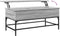 vidaXL - Salontafel - 100x50x45 - cm - bewerkt - hout - en - metaal - grijs - sonoma