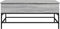 vidaXL - Salontafel - 100x50x45 - cm - bewerkt - hout - en - metaal - grijs - sonoma