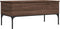 vidaXL - Salontafel - 100x50x45 - cm - bewerkt - hout - en - metaal - bruin - eikenkleur
