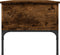 vidaXL - Salontafel - 100x50x45 - cm - bewerkt - hout - en - metaal - gerookt - eiken