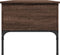 vidaXL - Salontafel - 100x50x45 - cm - bewerkt - hout - en - metaal - bruin - eikenkleur