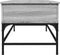 vidaXL - Salontafel - 100x50x45 - cm - bewerkt - hout - en - metaal - grijs - sonoma