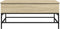 vidaXL - Salontafel - 100x50x45 - cm - bewerkt - hout - en - metaal - sonoma - eiken