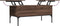 vidaXL - Salontafel - 100x50x45 - cm - bewerkt - hout - en - metaal - bruin - eikenkleur