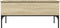 vidaXL - Salontafel - 100x50x45 - cm - bewerkt - hout - en - metaal - sonoma - eiken