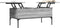vidaXL - Salontafel - 100x50x45 - cm - bewerkt - hout - en - metaal - grijs - sonoma