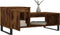 vidaXL - Salontafel - 100x50x45 - cm - bewerkt - hout - gerookt - eikenkleurig