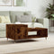 vidaXL - Salontafel - 100x50x45 - cm - bewerkt - hout - gerookt - eikenkleurig
