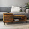 vidaXL - Salontafel - 100x50x45 - cm - bewerkt - hout - gerookt - eikenkleurig