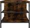 vidaXL - Salontafel - 100x50x45 - cm - bewerkt - hout - gerookt - eikenkleurig