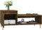 vidaXL - Salontafel - 100x50x45 - cm - bewerkt - hout - gerookt - eikenkleurig