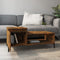 vidaXL - Salontafel - 100x50x45 - cm - bewerkt - hout - gerookt - eikenkleurig