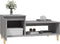 vidaXL - Salontafel - 100x50x45 - cm - bewerkt - hout - grijs - sonoma
