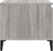 vidaXL - Salontafel - 100x50x45 - cm - bewerkt - hout - grijs - sonoma