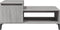 vidaXL - Salontafel - 100x50x45 - cm - bewerkt - hout - grijs - sonoma