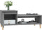 vidaXL - Salontafel - 100x50x45 - cm - bewerkt - hout - grijs - sonoma
