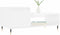 vidaXL - Salontafel - 100x50x45 - cm - bewerkt - hout - hoogglans - wit