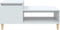 vidaXL - Salontafel - 100x50x45 - cm - bewerkt - hout - hoogglans - wit