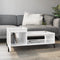 vidaXL - Salontafel - 100x50x45 - cm - bewerkt - hout - hoogglans - wit