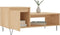 vidaXL - Salontafel - 100x50x45 - cm - bewerkt - hout - sonoma - eikenkleurig