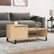 vidaXL - Salontafel - 100x50x45 - cm - bewerkt - hout - sonoma - eikenkleurig