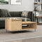 vidaXL - Salontafel - 100x50x45 - cm - bewerkt - hout - sonoma - eikenkleurig