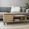 vidaXL - Salontafel - 100x50x45 - cm - bewerkt - hout - sonoma - eikenkleurig